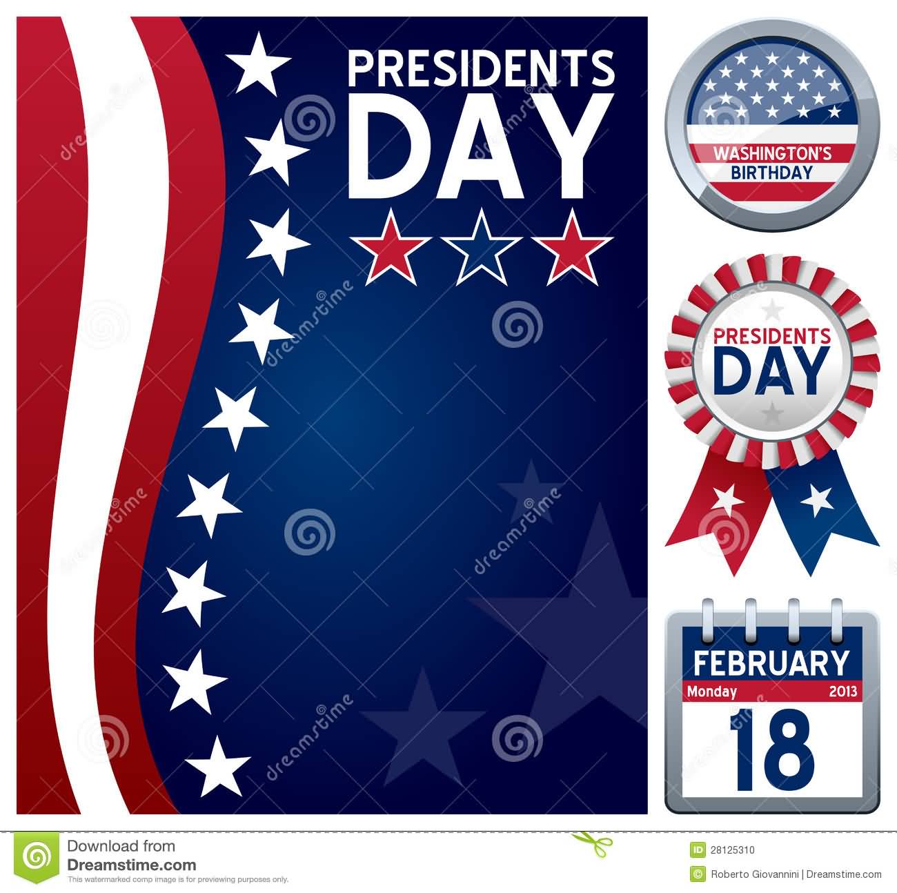 Presidents Day 2017 Greeting Card