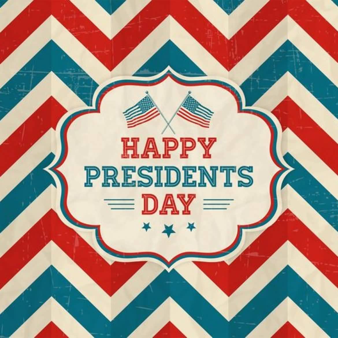 Presidents Day Retro Background Greeting Card