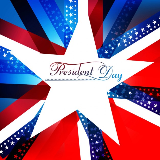 Presidents Day Star Design Card