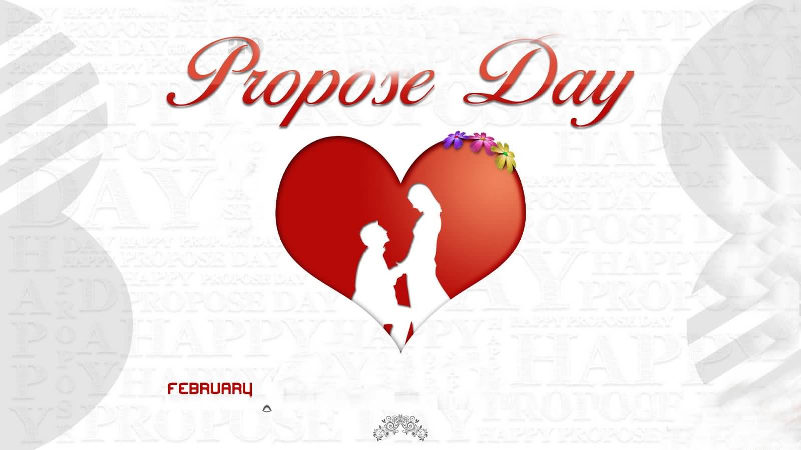 Propose Day February 8th Greeting Card
