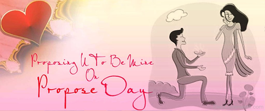 Proposing You To Be Mine On Propose Day Facebook Cover Photo