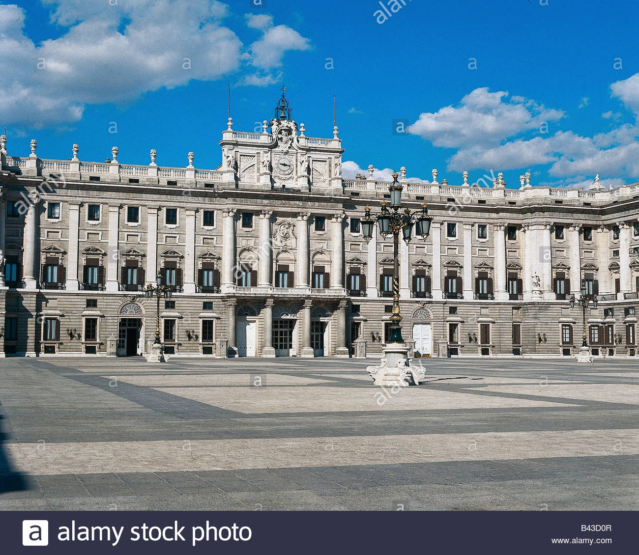 Royal Palace Of Madrid Courtyard View