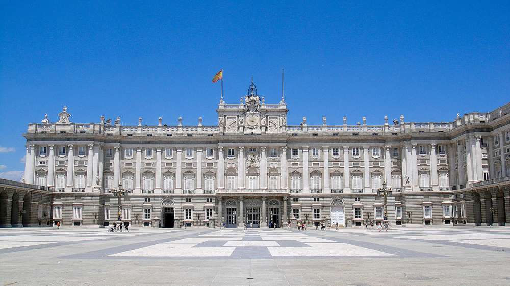Royal Palace Of Madrid Courtyard