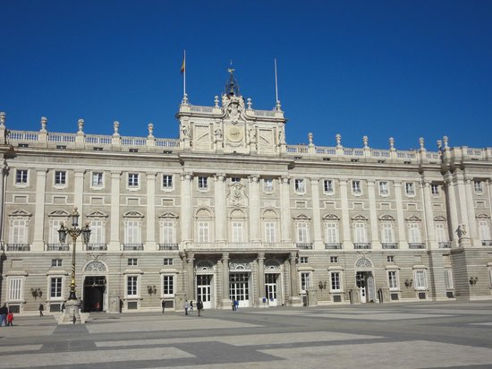 Royal Palace Of Madrid Facade View
