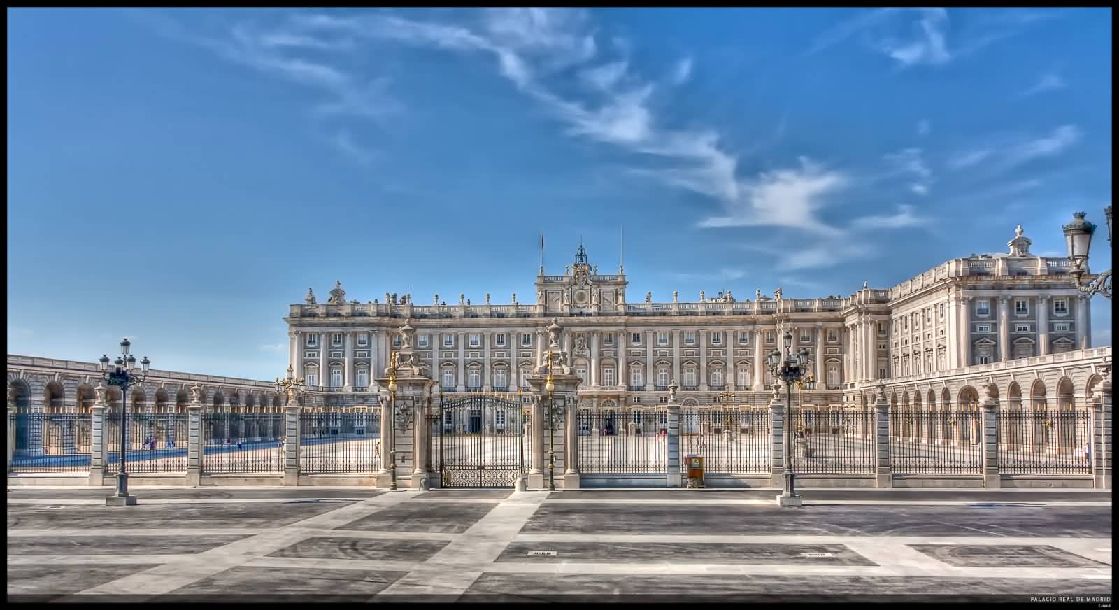 Royal Palace Of Madrid In Spain