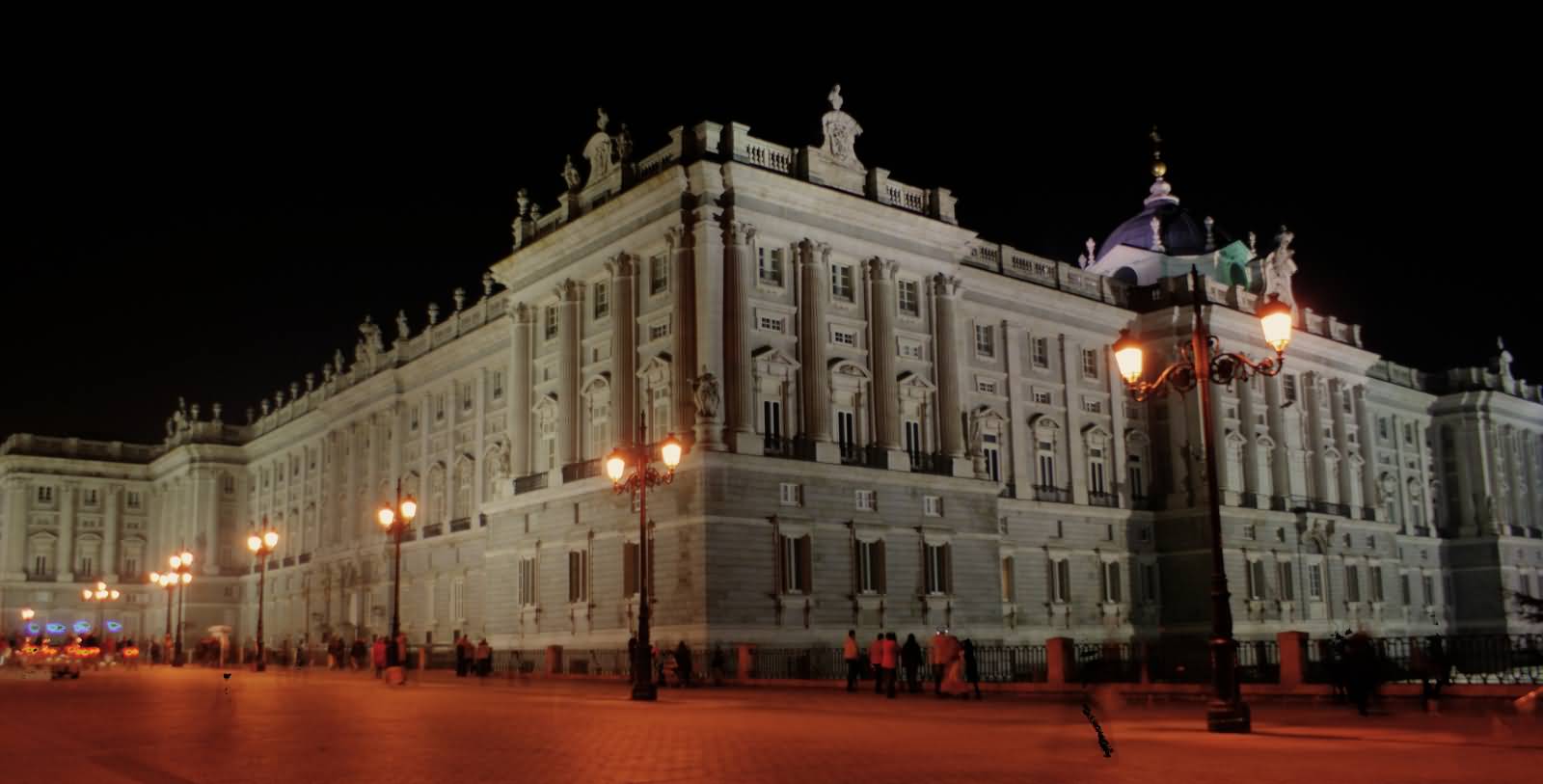 Royal Palace Of Madrid Night View