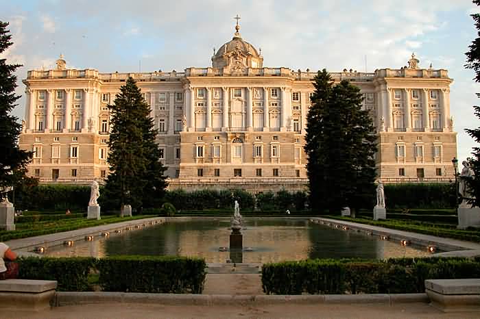 Royal Palace of Madrid And Fountain