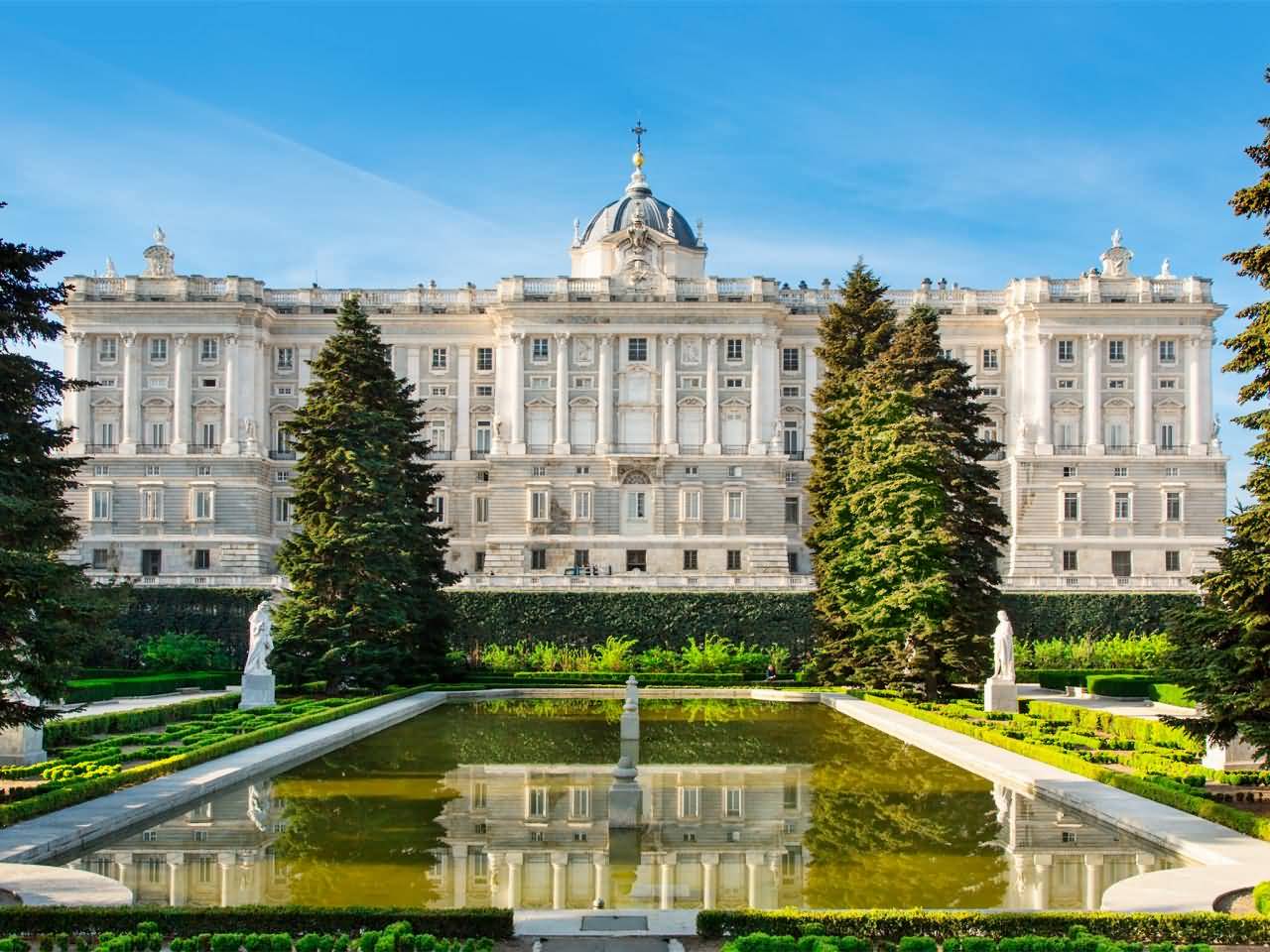 Royal Palace of Madrid Backside View