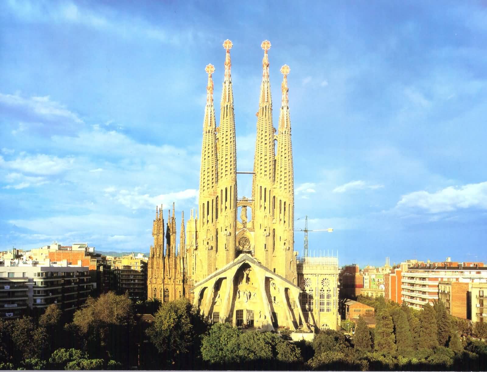 Sagrada Familia Cathedral In Barcelona