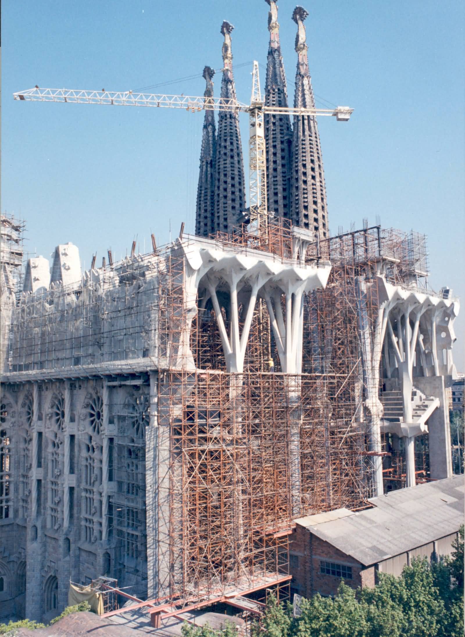 Sagrada Familia Cathedral Under Construction