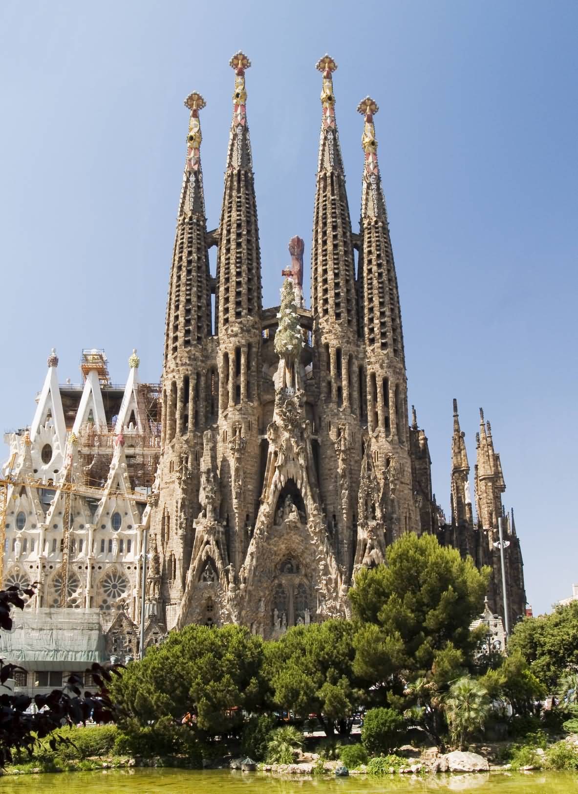 Sagrada Familia Church In Barcelona, Spain