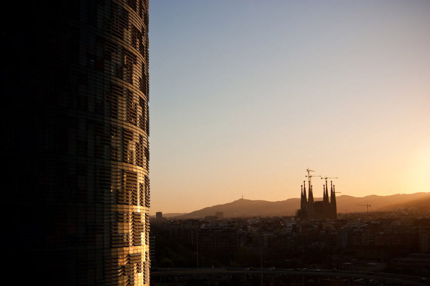 Sagrada Familia View From Torre Agbar