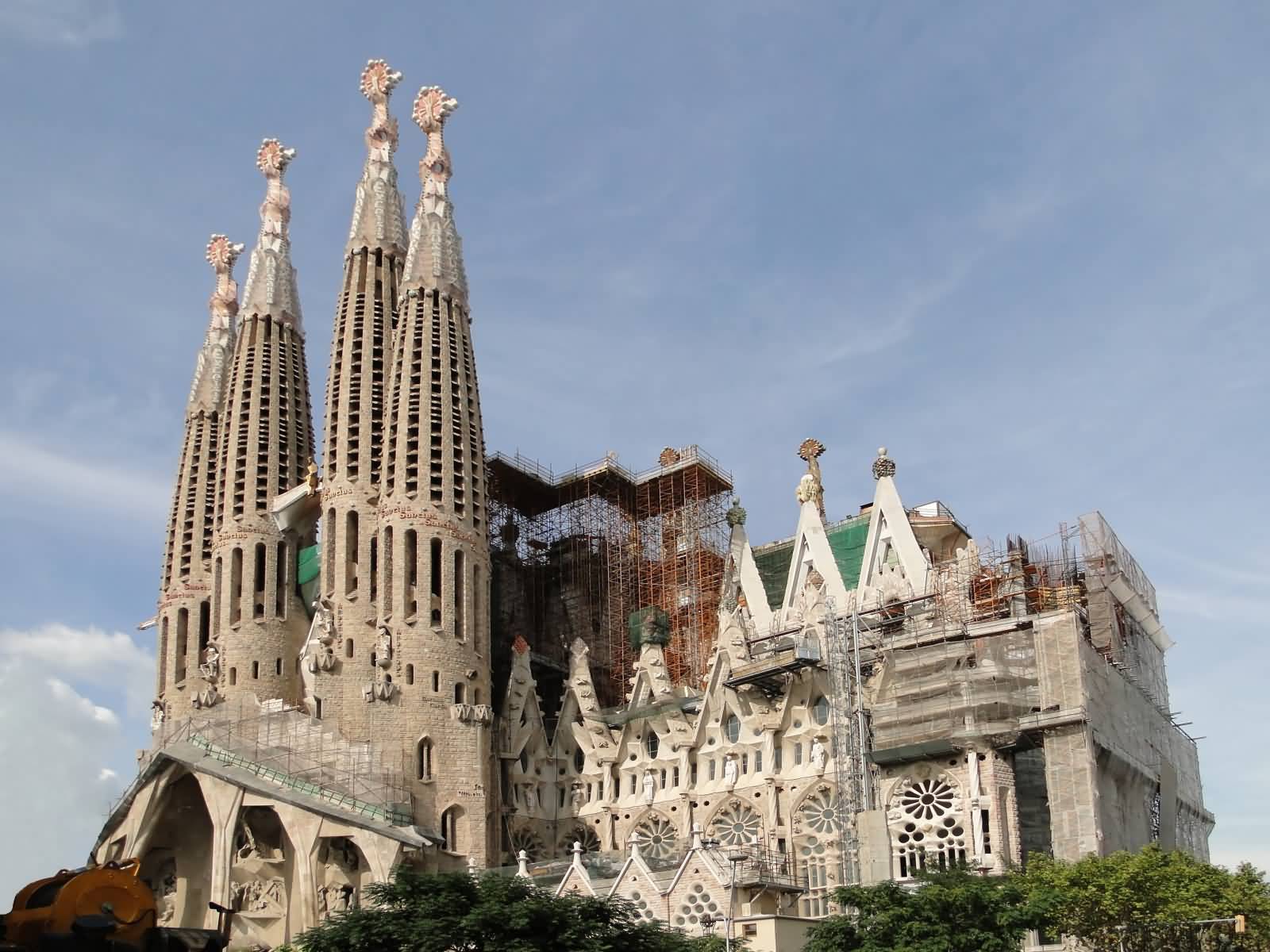 Sagrada Família During Construction