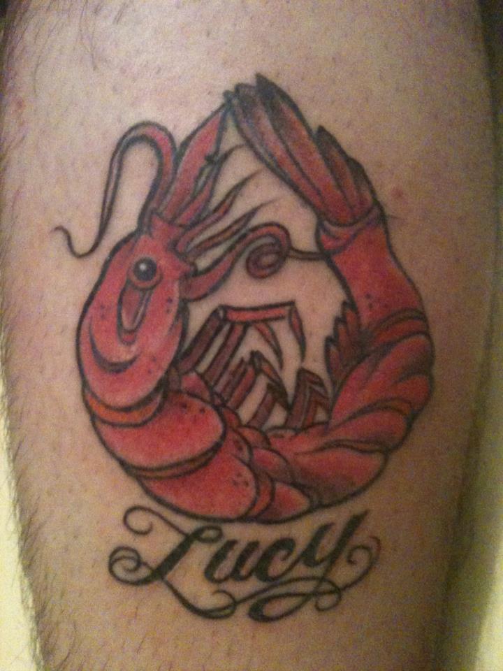 Shrimp Tattoo Design For Sleeve By Pig legion