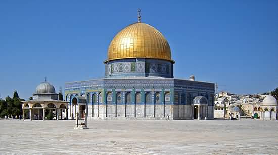Side View Of The Dome Of The Rock