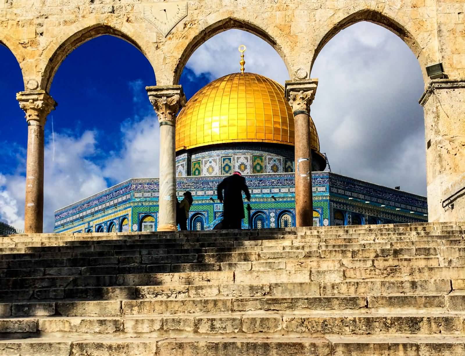 Southwestern View Of The Dome Of The Rock