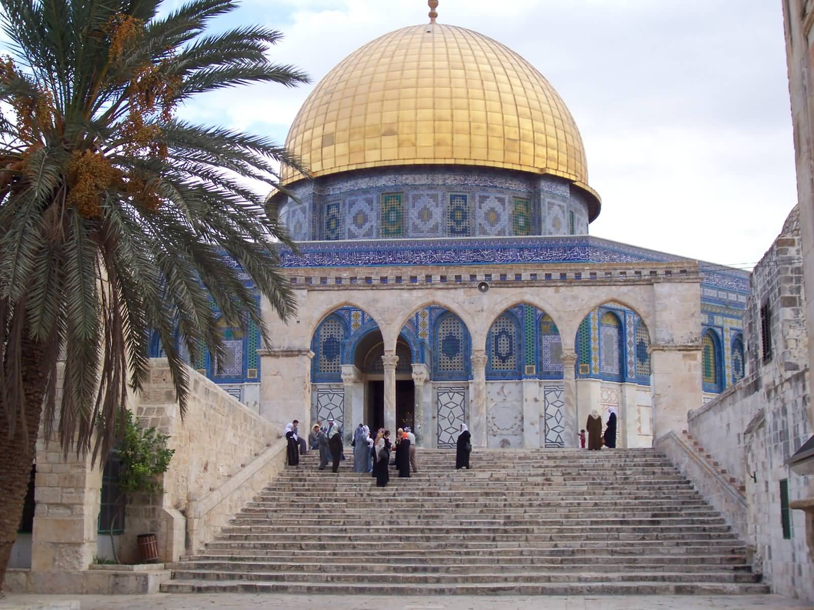 Stairsway To The Dome Of The Rock