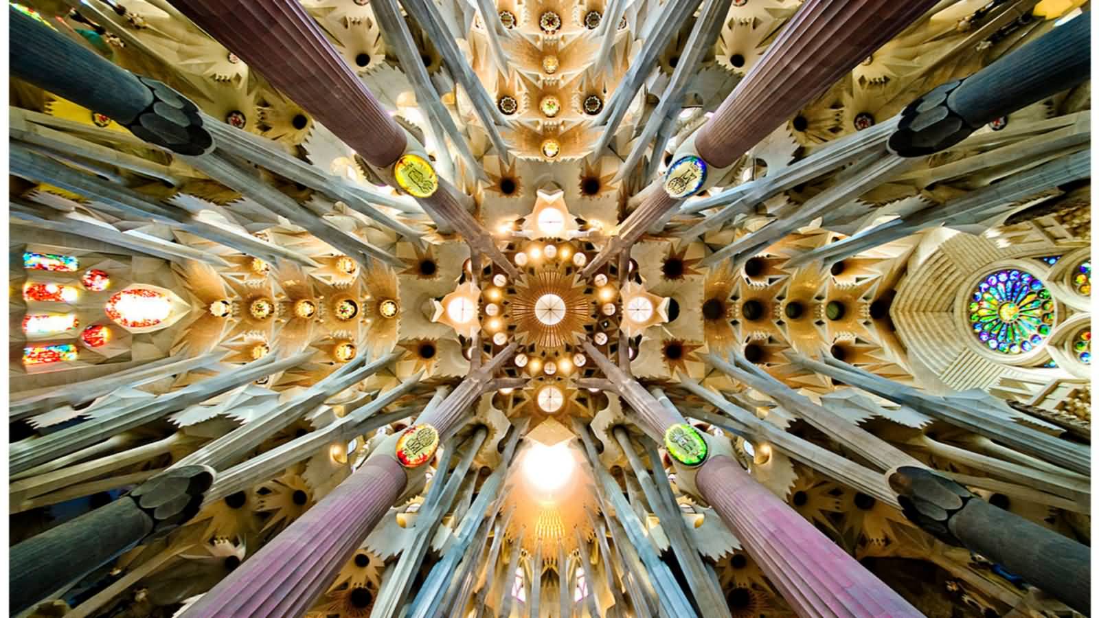 Stunning Sagrada Familia Interior View