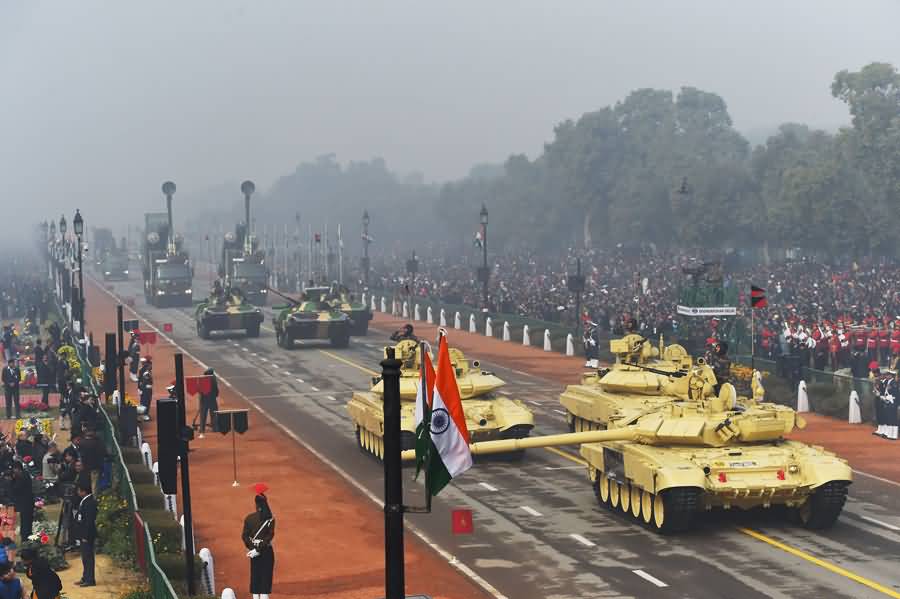 Tanks Show During Republic Day Parade