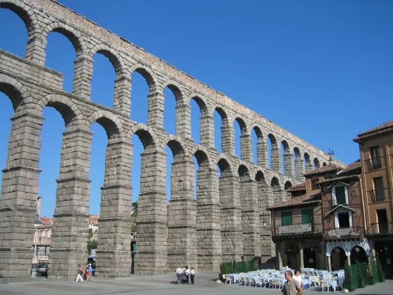 The Aqueduct Of Segovia Amazing View