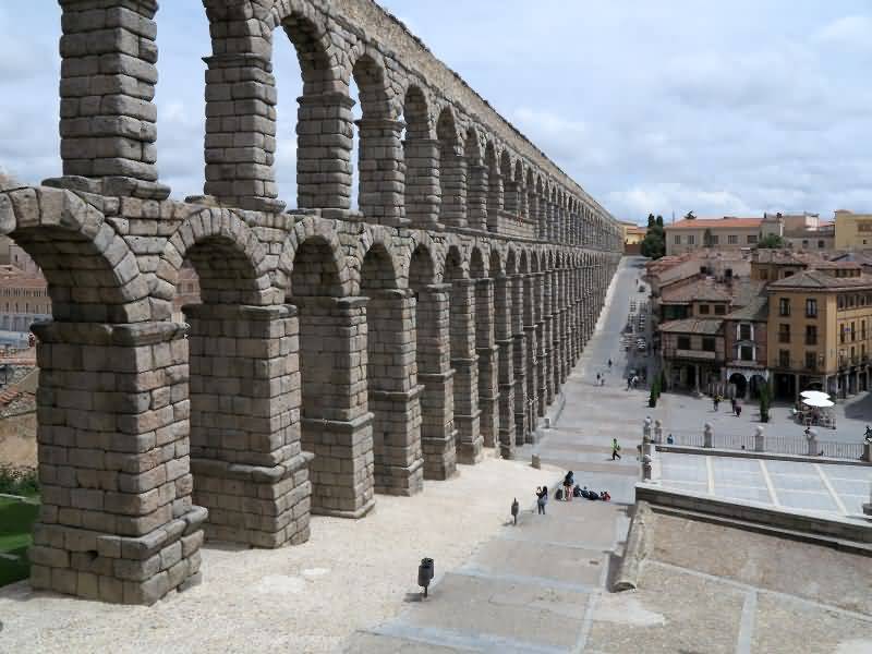 The Aqueduct Of Segovia Wall Of City