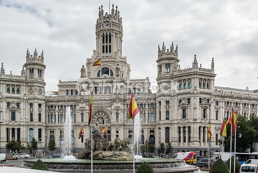 The Cybele Palace In Madrid, Spain