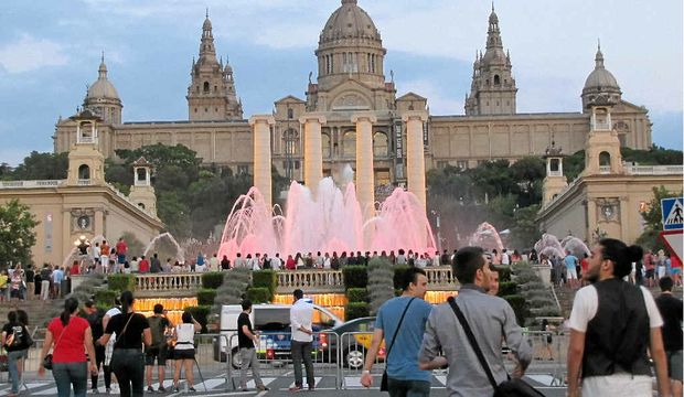 The Magic Fountain Of Montjuic And Palau Nacional
