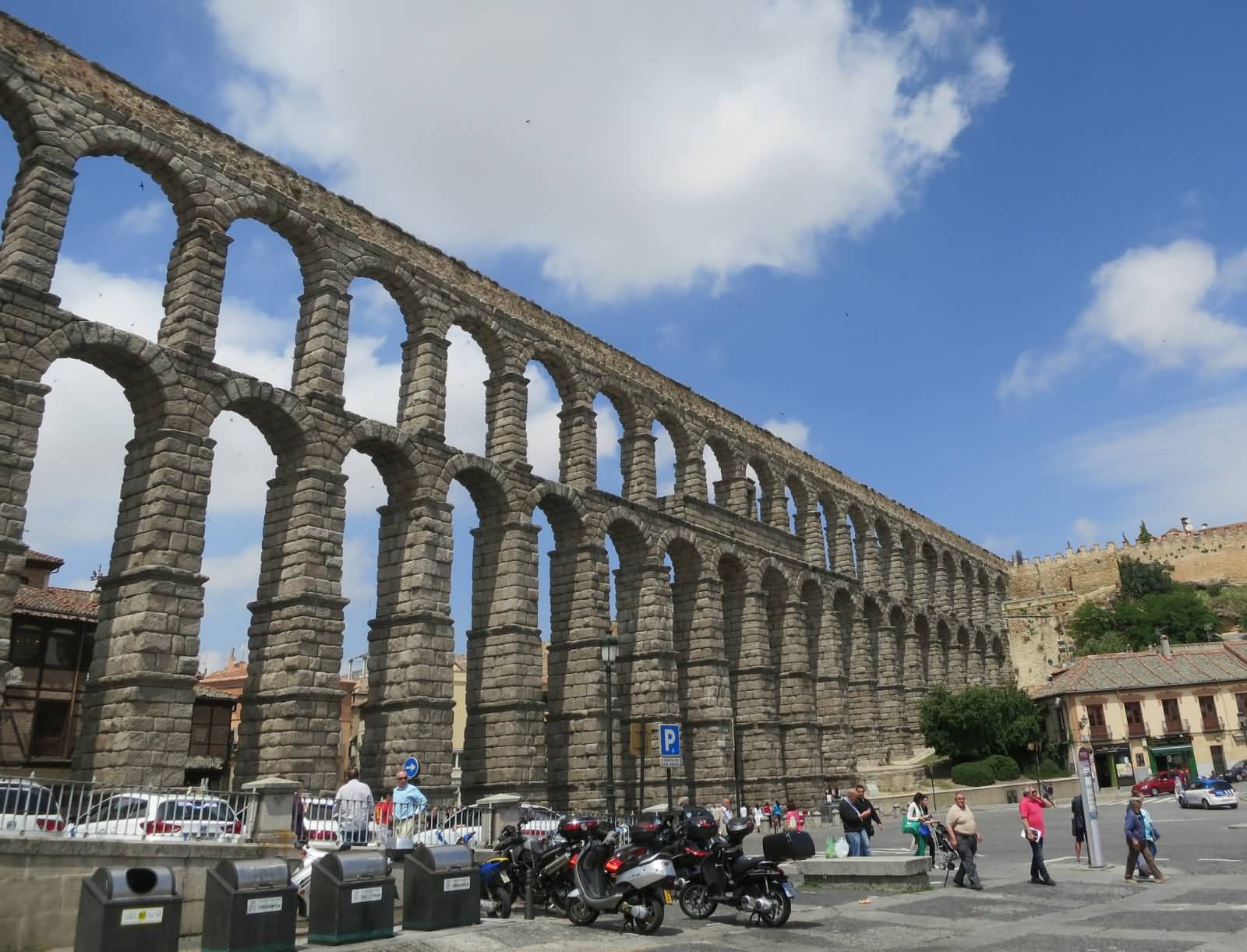 The Roman Aqueduct Of Segovia In Spain Picture