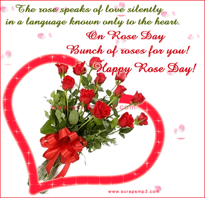 The Rose Speaks Of Love Silently In A Language Know Only To The Heart Happy Rose Day Glitter