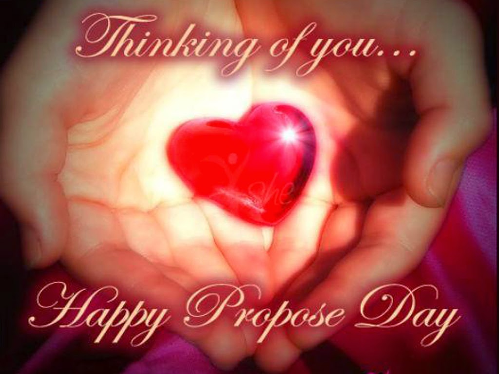 Thinking Of You Happy Propose Day Heart In Hands