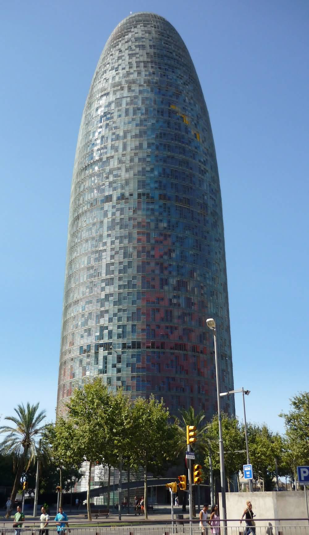 Torre Agbar From Diagonal