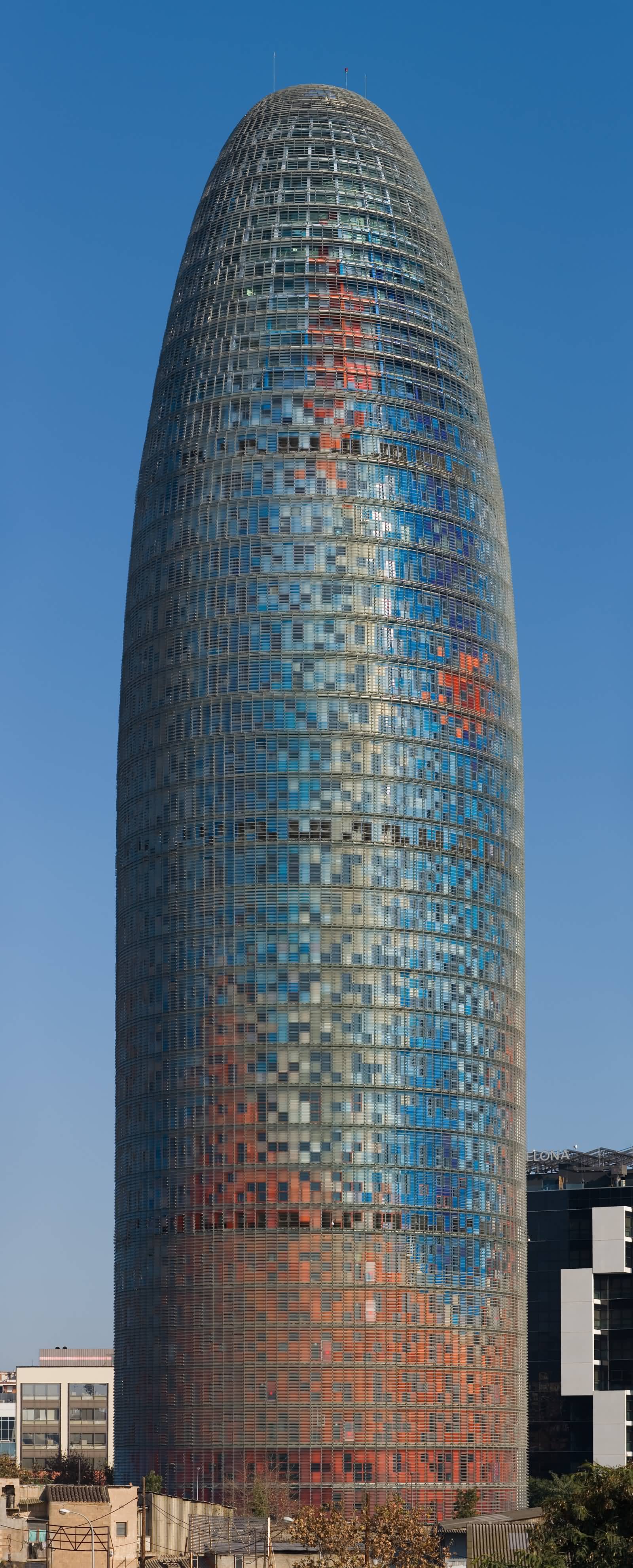Torre Agbar In Barcelona