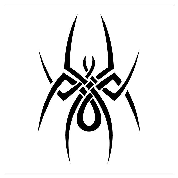 Tribal Spider Tattoo Design Sample