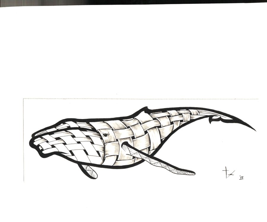 Unique Whale Tattoo Design