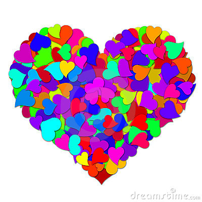 Valentine’s Day Colorful Hearts