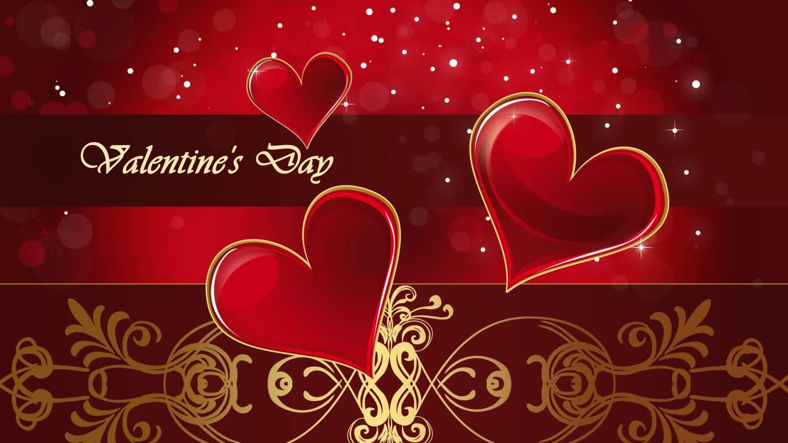 Valentine’s Day Hearts HD Wallpaper