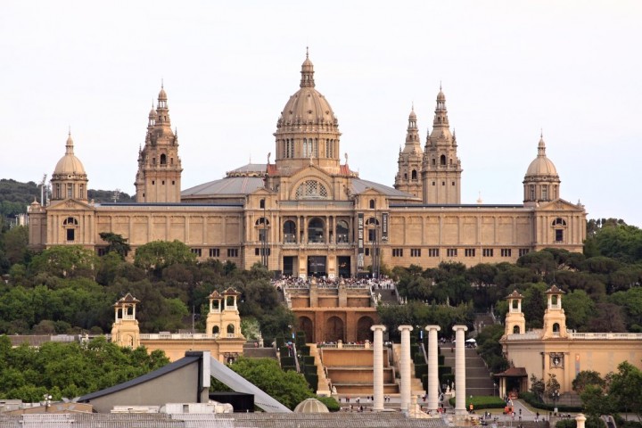 View Of Palau Nacional In Barcelona Picture