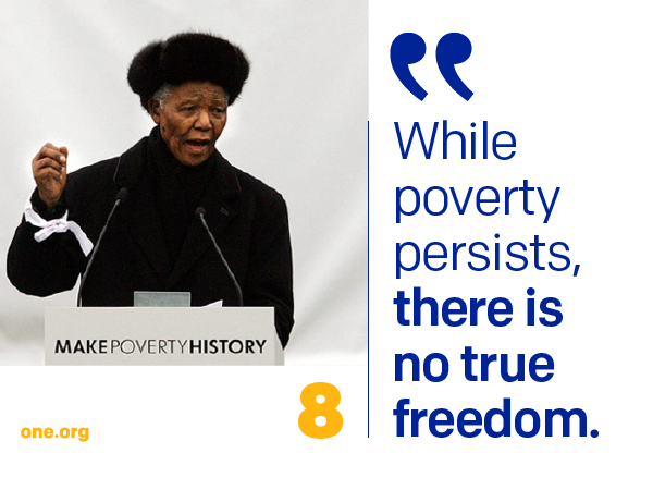 While poverty persists, there is no true freedom