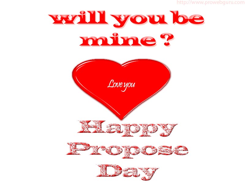 Will You Be Mine Happy Propose Day