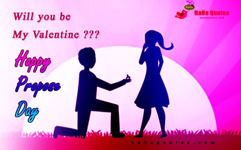Will You Be My Valentine Happy Propose Day Greeting Card