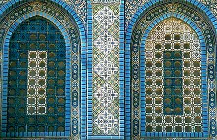 Windows Of The Dome Of The Rock