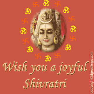 Wish You A Joyful Shivratri 2017 Glitter