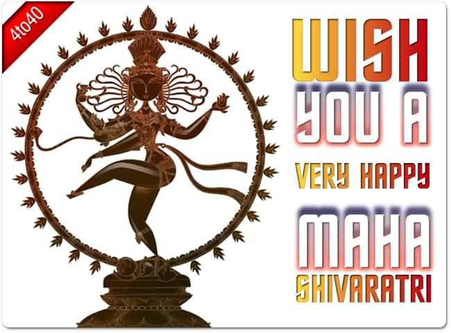 Wish You A Very Happy Maha Shivratri Greeting Card