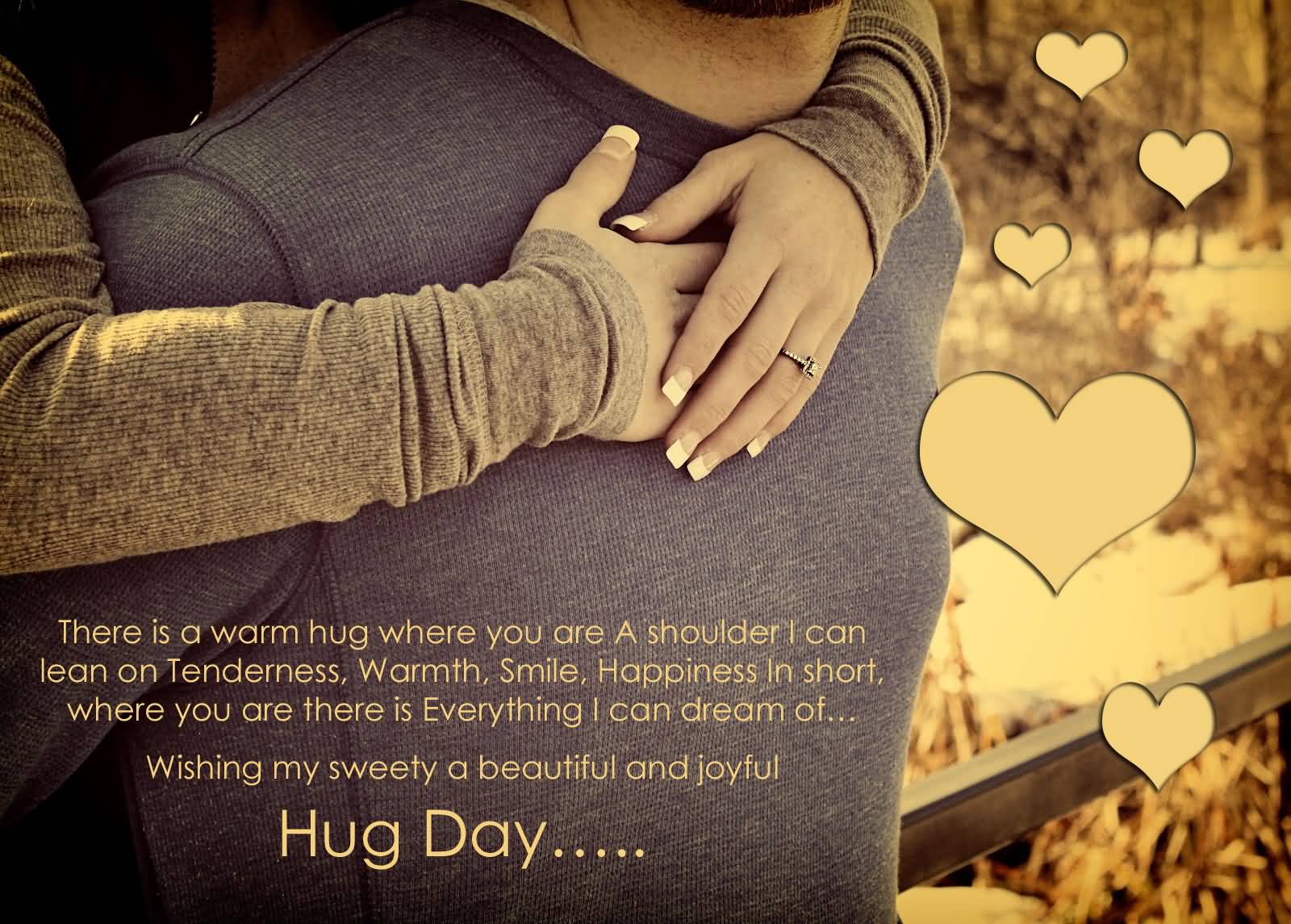 Wishing My Sweety A Beautiful And Joyful Hug Day