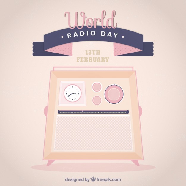 World Radio Day 13th February Vector