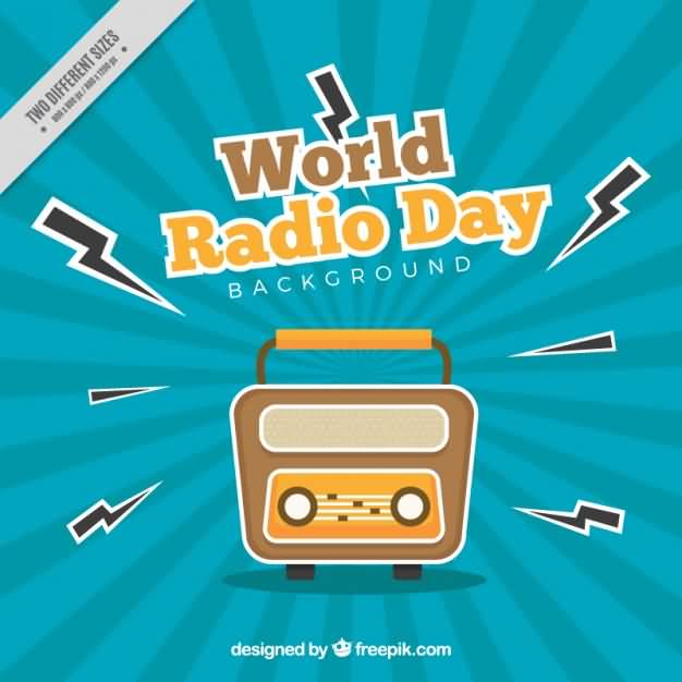 World Radio Day Background Illustration