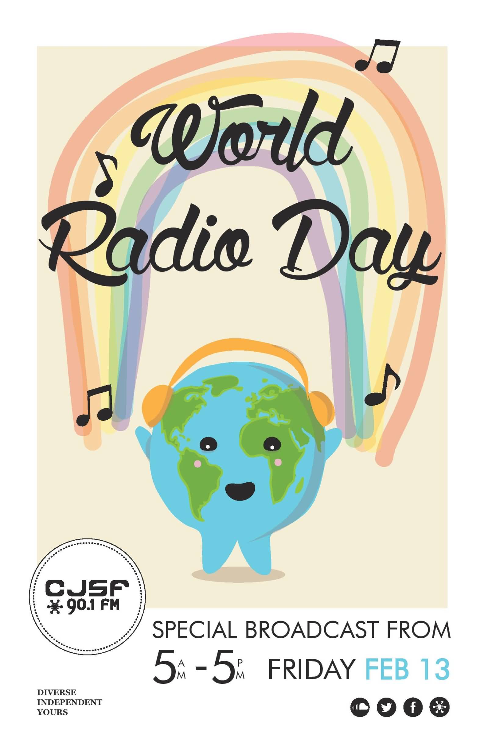 World Radio Day February 13 Illustration