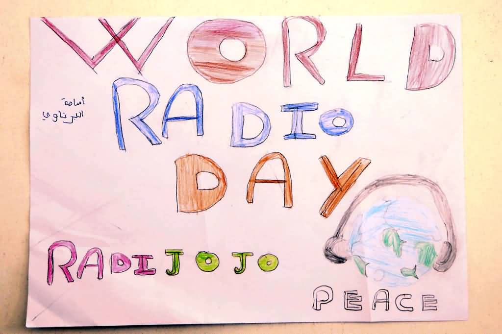 World Radio Day Hand Made Poster