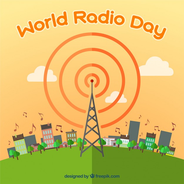 World Radio Day Illustration