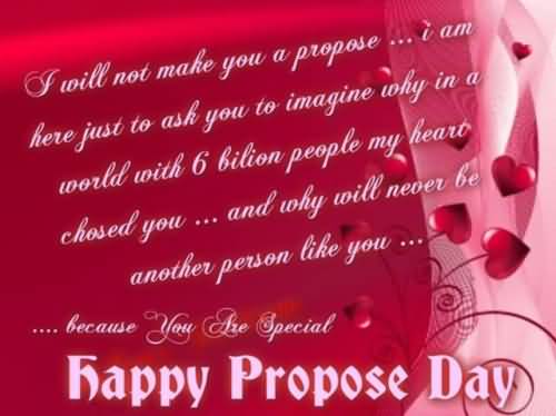 You Are Special Happy Propose Day Card